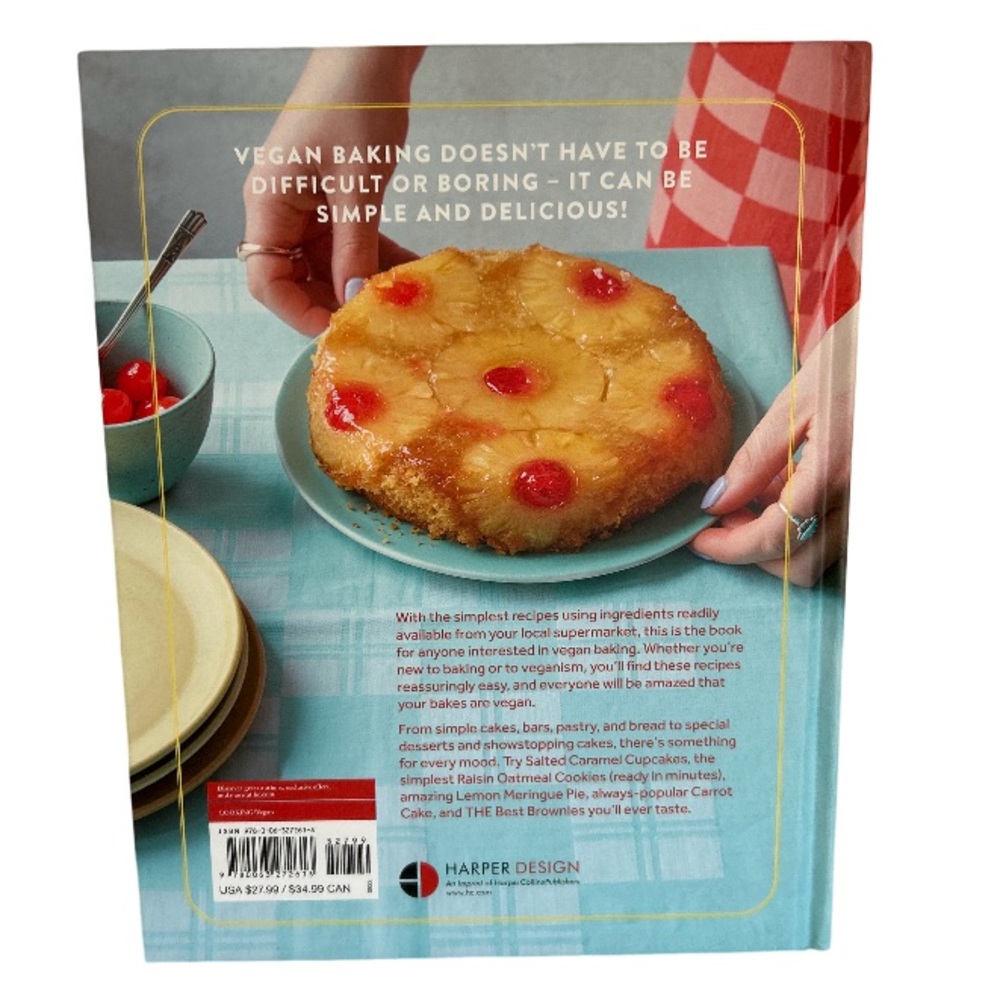💕 Simply Vegan Baking Hardcover Recipe Book Freya Cox From British Baking - Picture 2 of 16
